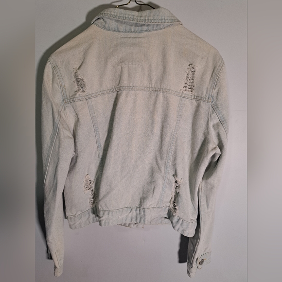 Ardenes XL distressed light blue denim jacket - Picture 4 of 6